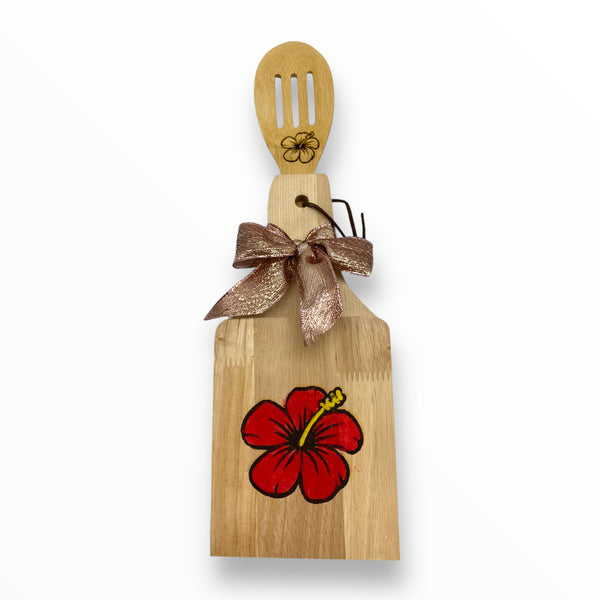 Wood Crafts - Tostonera and Spoon Set B (Puerto Rico/Christmas)