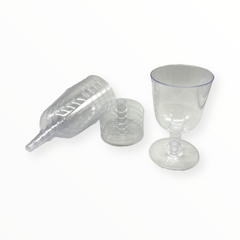 Plastique - Copas de Vino para Montar 5oz/6pcs (Appetizers)