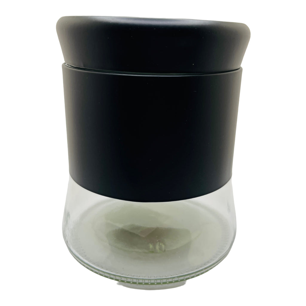 Glass Canister w/ Black Coating