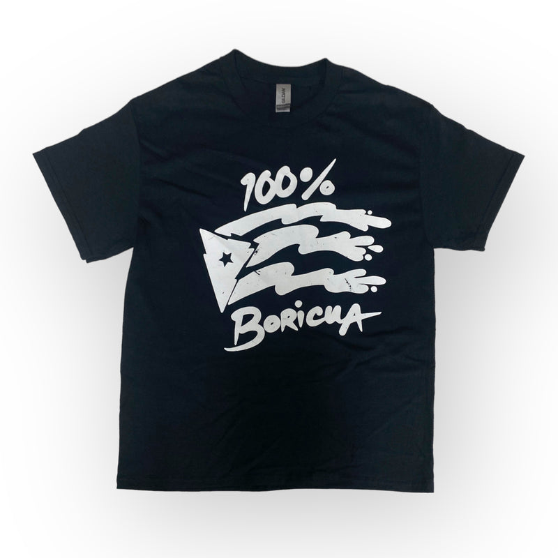 Souvenir de Puerto Rico - Camisas Negras con Logo sobre Puerto Rico T-SHIRT