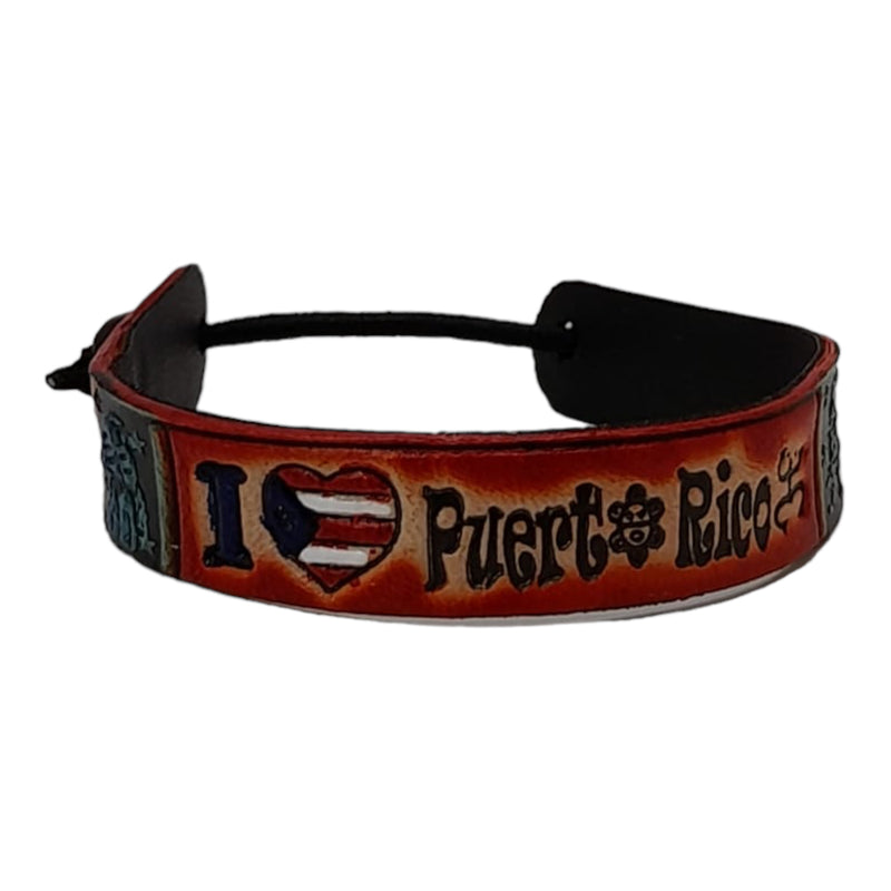 Souvenir de PR - Pulsera de Cuero (Small)