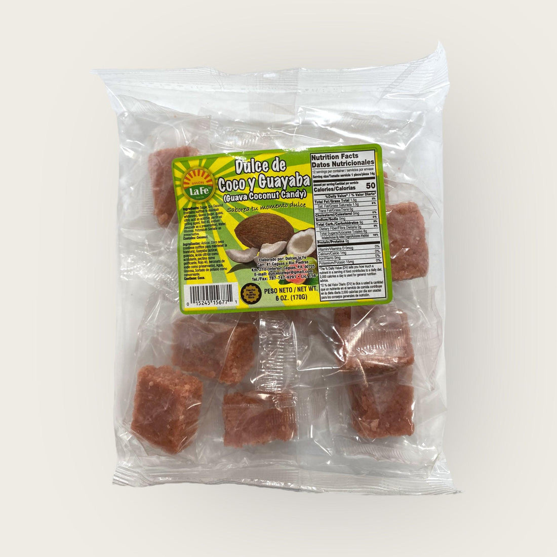 Dulces La Fe - Guava Coconut Candy 6oz