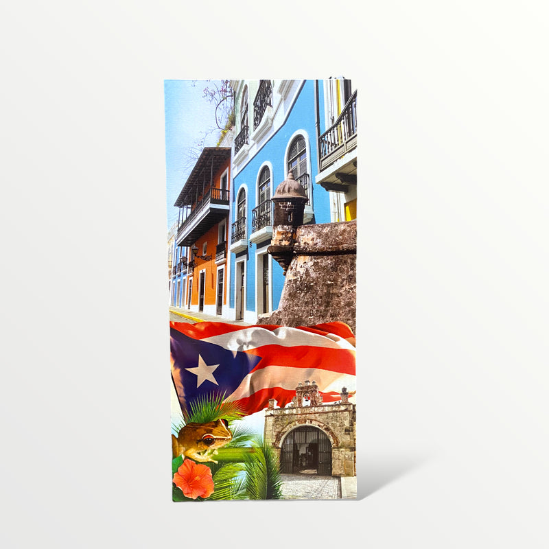 Souvenir de Puerto Rico - Cuadro en Canvas Largo