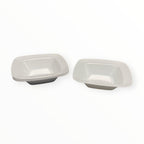 Plastique - Tazón Cuadrado Blanco 6pcs/5oz