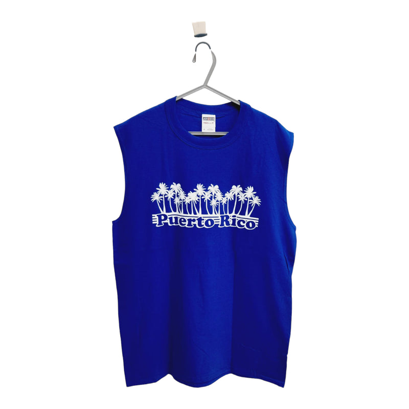 Souvenir de Puerto Rico - Sleeveless Shirts (Blue)