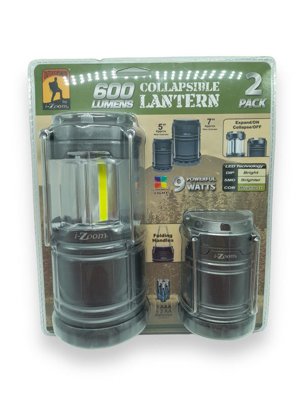 iZoom - Collapsible Lantern 600 Lumens / 2pack