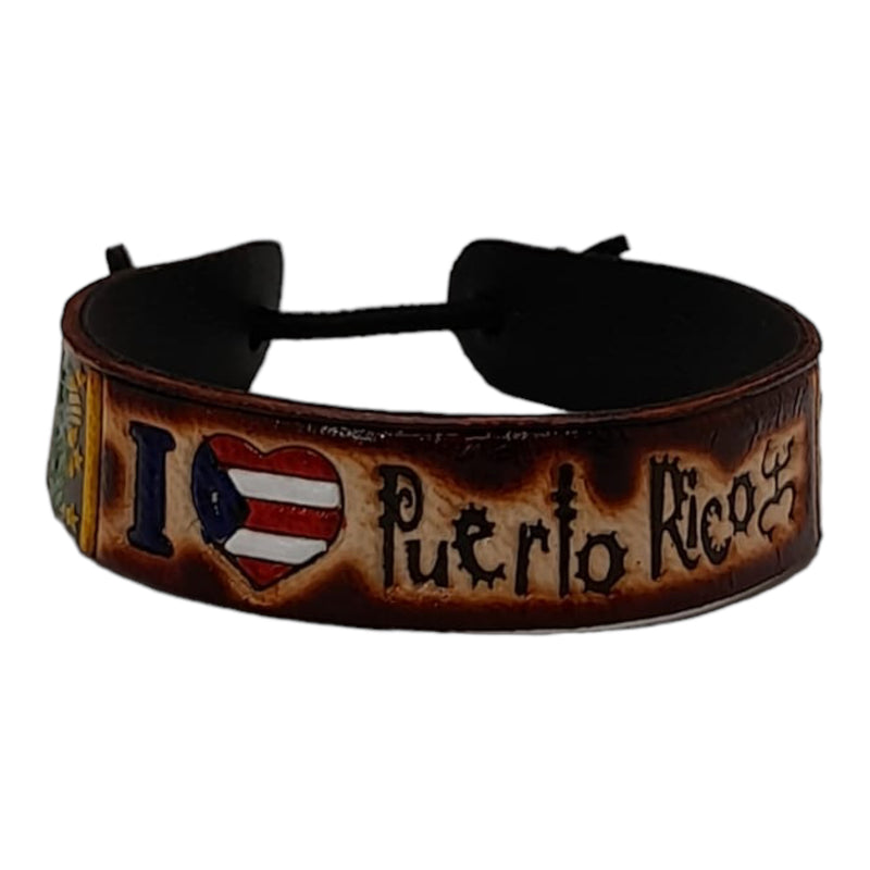 Souvenir de PR - Pulsera de Cuero (Small)
