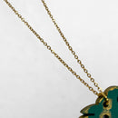 Artesanía en Madera - Collar Hoja (Cadena Stainless Steel) *One Size*