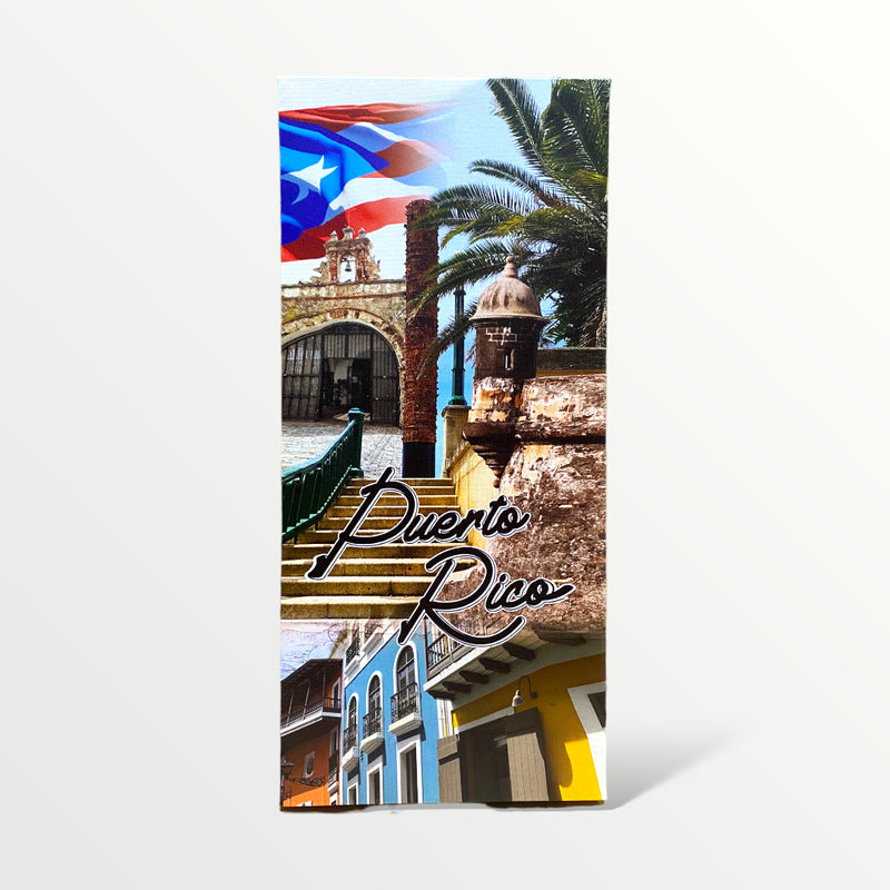 Souvenir de Puerto Rico - Cuadro en Canvas Largo