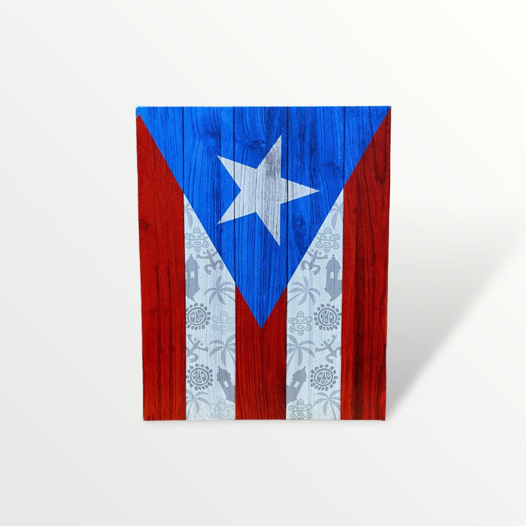 Souvenir from Puerto Rico - Small Canvas Painting