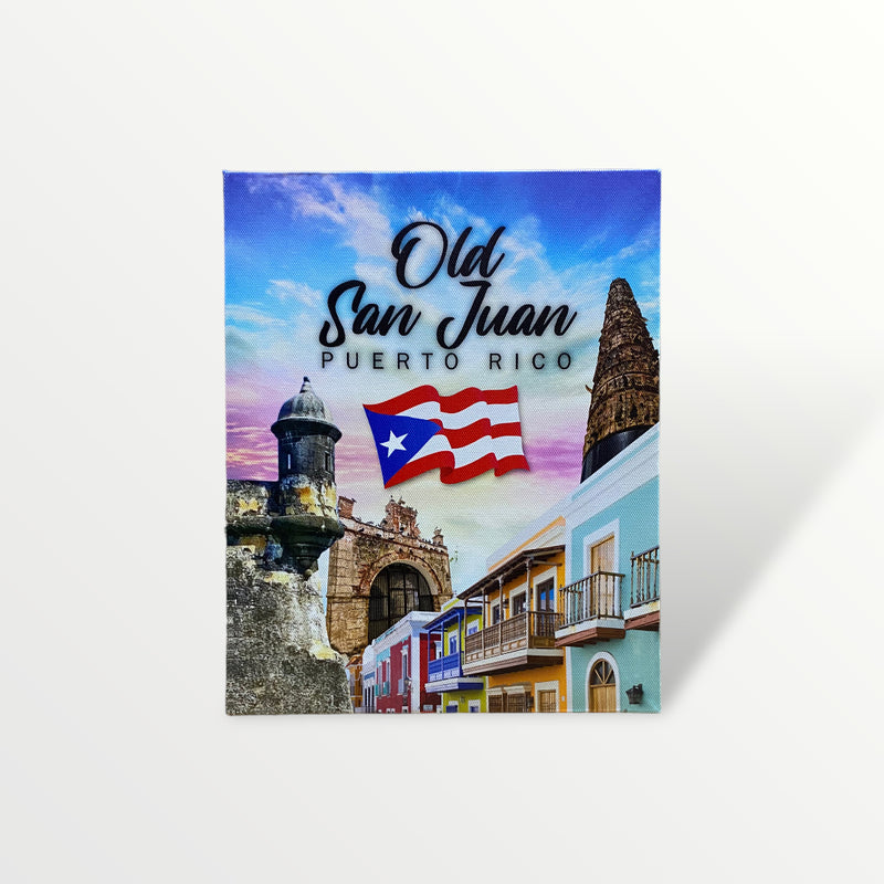 Souvenir from Puerto Rico - Small Canvas Painting