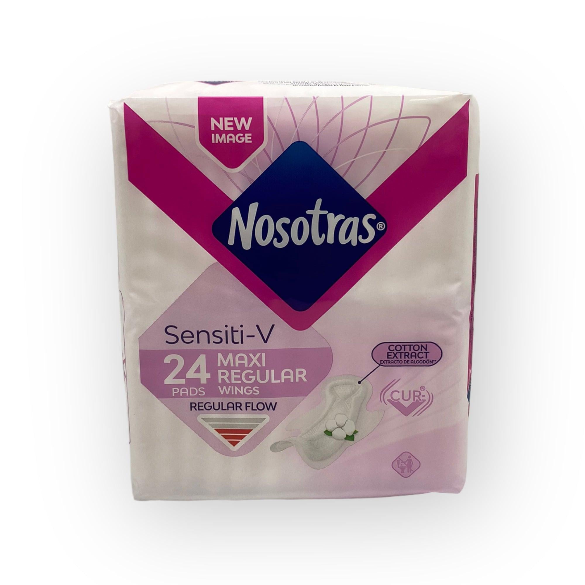 Nosotras Sensiti-V 24 pads MAXI REGULAR WINGS