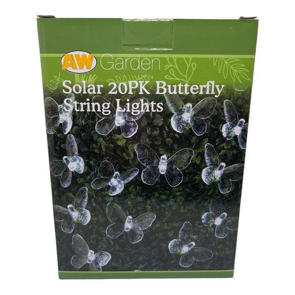 AW Garden - Solar 20PK Butterfly String Lights