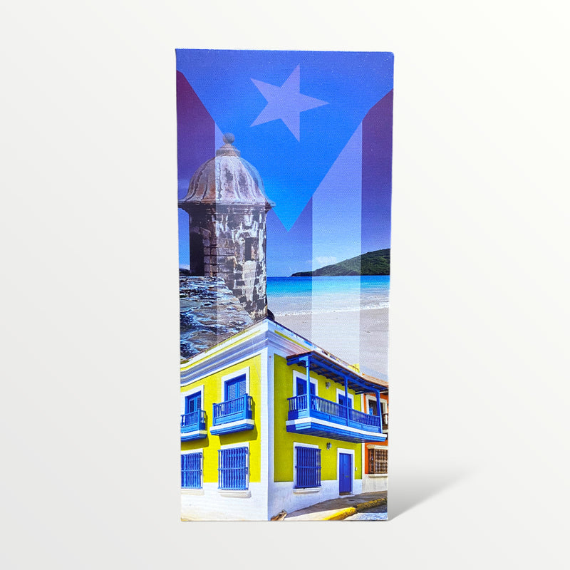 Souvenir de Puerto Rico - Cuadro en Canvas Largo