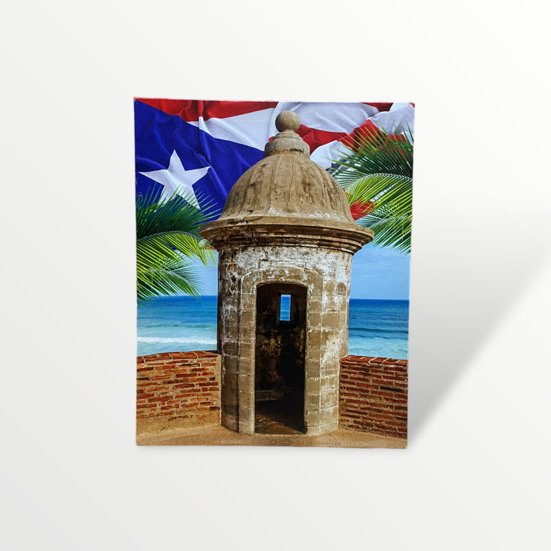 Souvenir from Puerto Rico - Small Canvas Painting