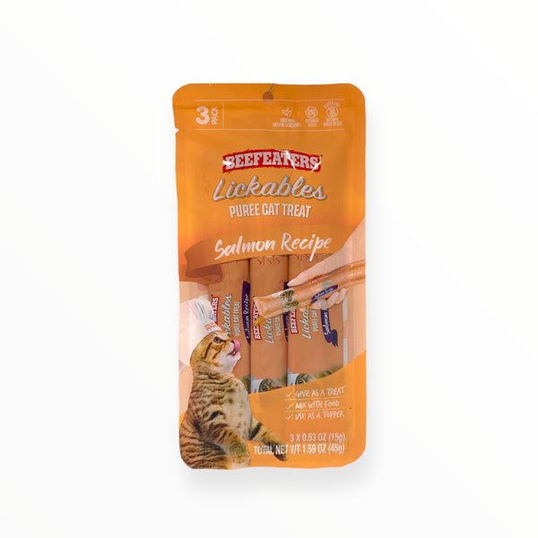 Beefeaters - Lickables Puree Cat Treat 3pcs (SALMON Recipe)