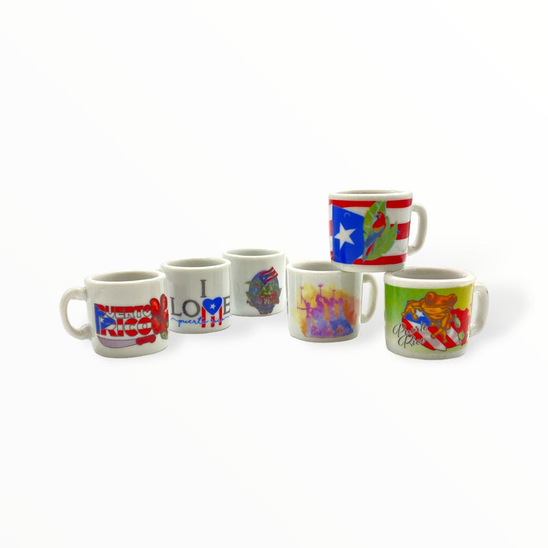 Souvenirs de Puerto Rico - Mini Tazas con Empaque (2 x $0.99) 🅽🅴🆆