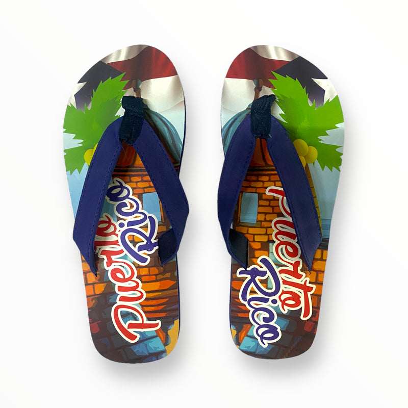 Souvenir de Puerto Rico - Sandalias Con Palabra ''Puerto Rico'' En Parte Posterior (D)