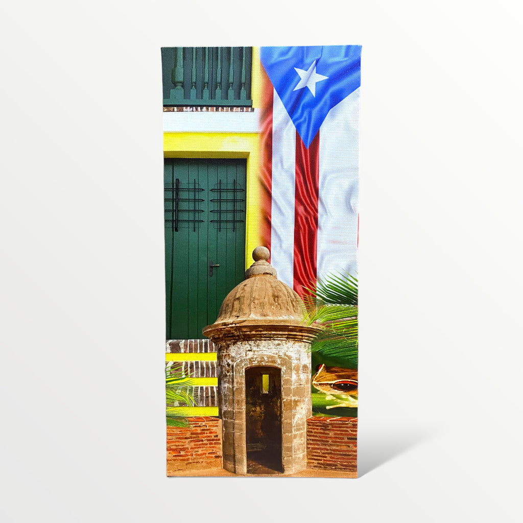 Souvenir de Puerto Rico - Cuadro en Canvas Largo