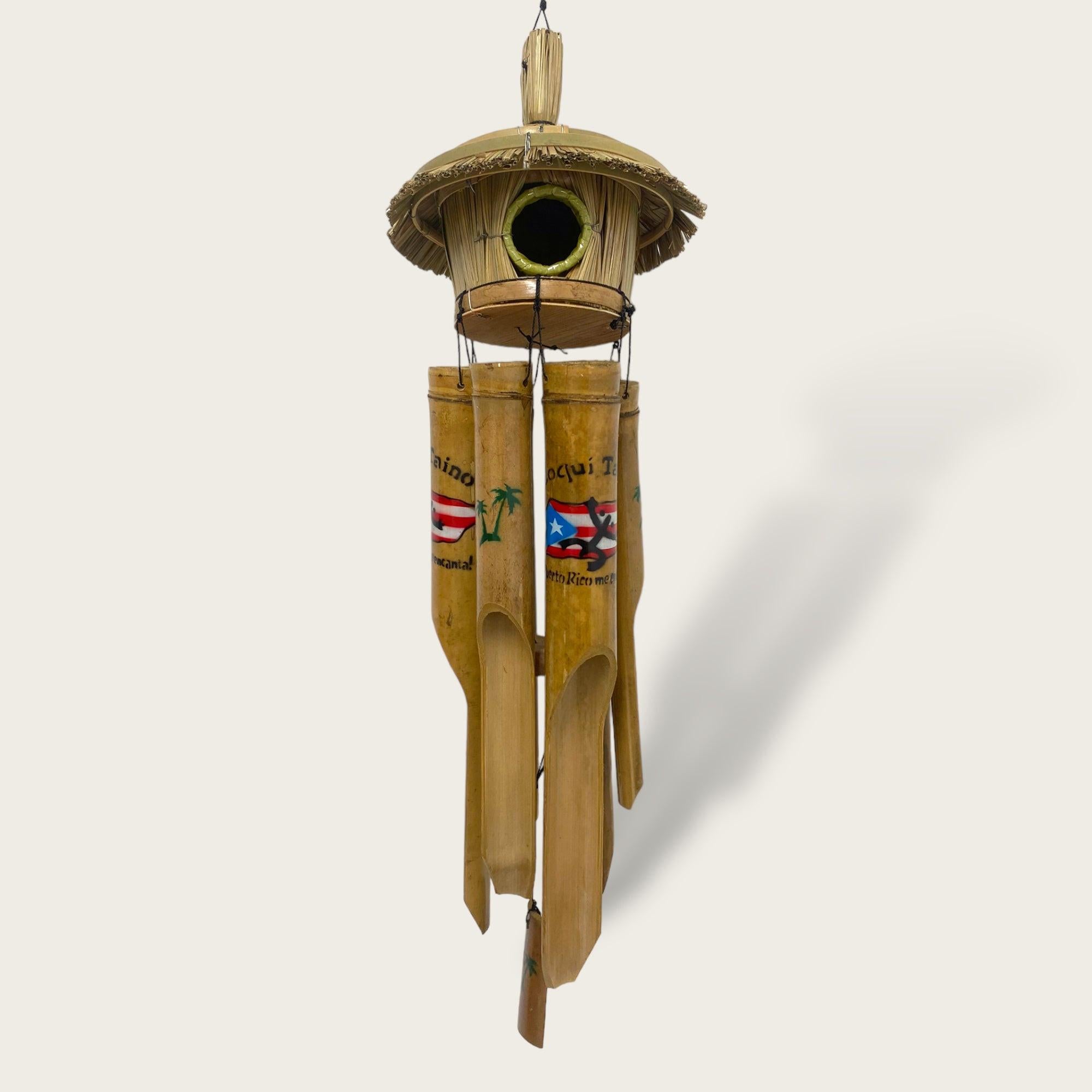 Souvenirs de Puerto Rico - Sonajeros de Bambú con Casita (Wind Chimes)