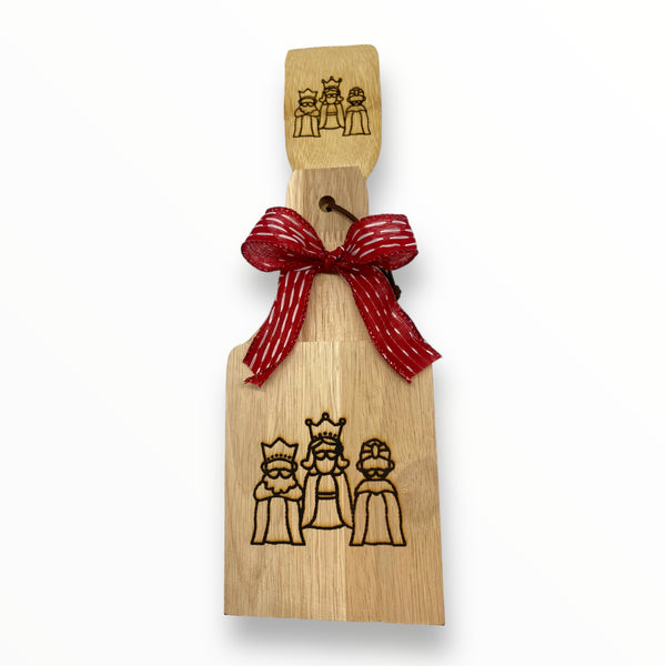 Wood Crafts - Tostonera and Spoon Set C (Puerto Rico/Christmas)
