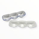 Plastic - Triple Tray for Sweets 6pcs (Appetizers)
