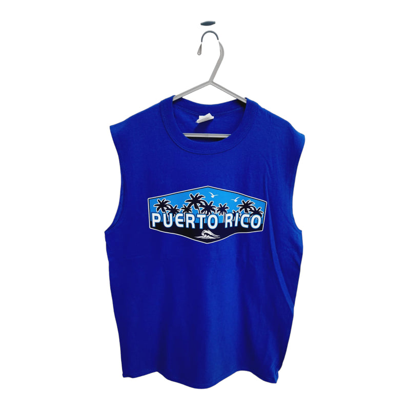 Souvenir de Puerto Rico - Sleeveless Shirts (Blue)