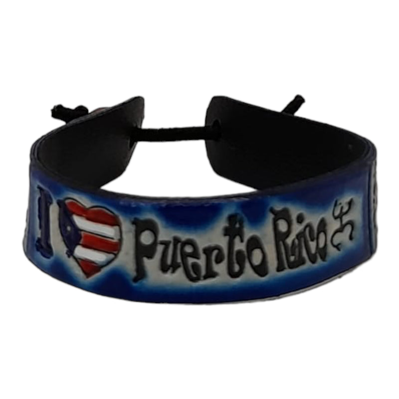 Souvenir de PR - Pulsera de Cuero (Small)