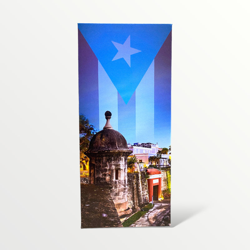 Souvenir de Puerto Rico - Cuadro en Canvas Largo