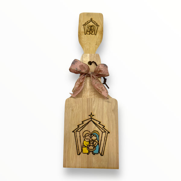 Wood Crafts - Tostonera and Spoon Set A (Puerto Rico/Christmas)