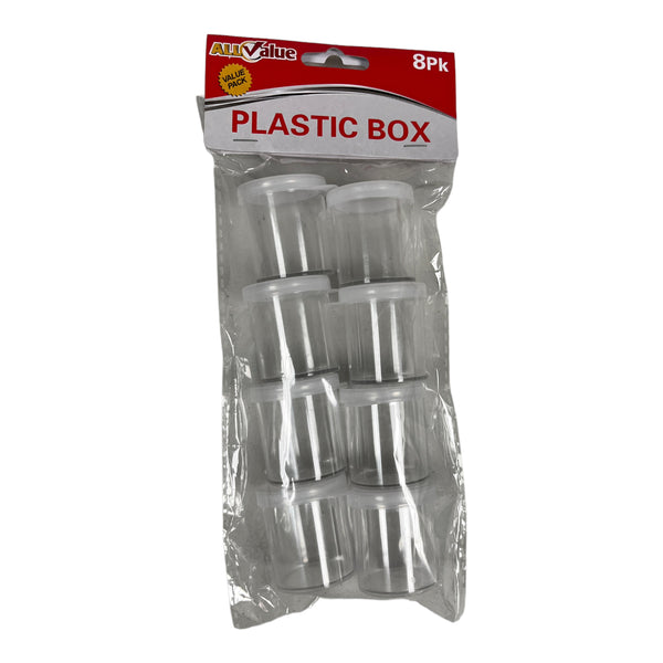 Mini Plastic Containers - 8PK