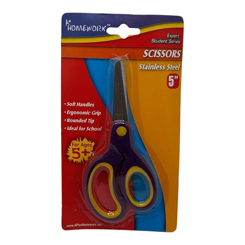 A+ Homework - Scissors 5" (Stainless Steel)