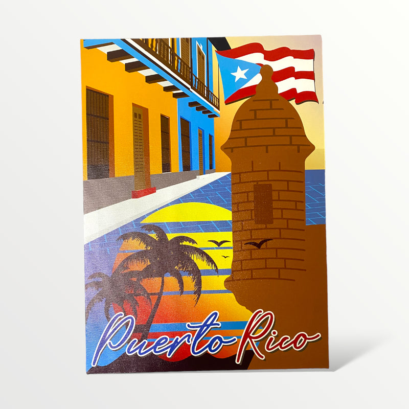 Souvenir de Puerto Rico - Cuadro en Canvas Grande