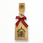 Artesanía en Madera - Set Tostonera y Cuchara C (Puerto Rico/Navidad)