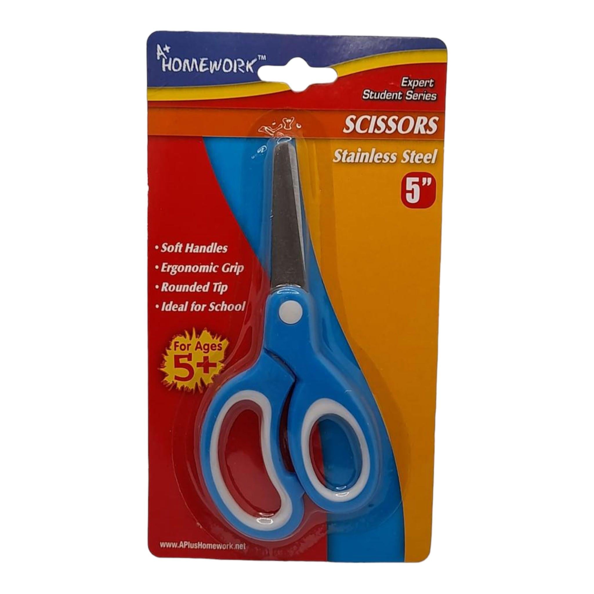 A+ Homework - Scissors 5" (Stainless Steel)