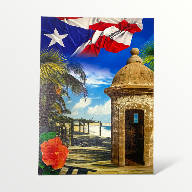Souvenir de Puerto Rico - Cuadro en Canvas Grande
