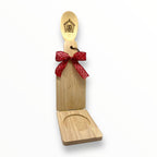 Artesanía en Madera - Set Tostonera y Cuchara C (Puerto Rico/Navidad)