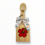 Artesanía en Madera - Set Tostonera y Cuchara D (Puerto Rico/Navidad)