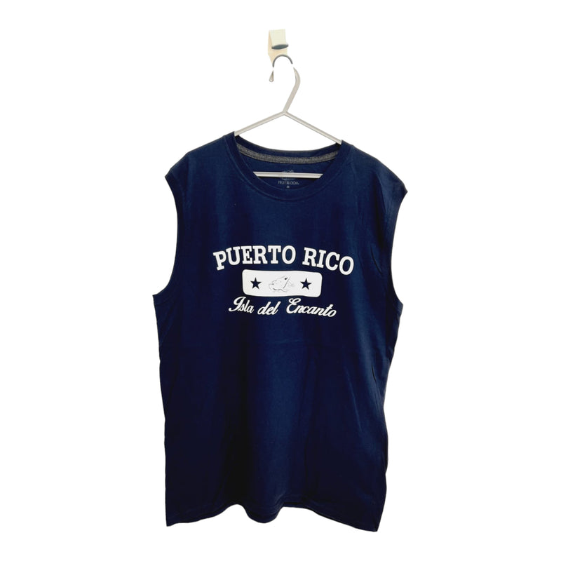 Souvenir de Puerto Rico - Sleeveless Shirts (Blue)