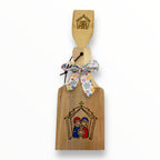 Artesanía en Madera - Set Tostonera y Cuchara D (Puerto Rico/Navidad)