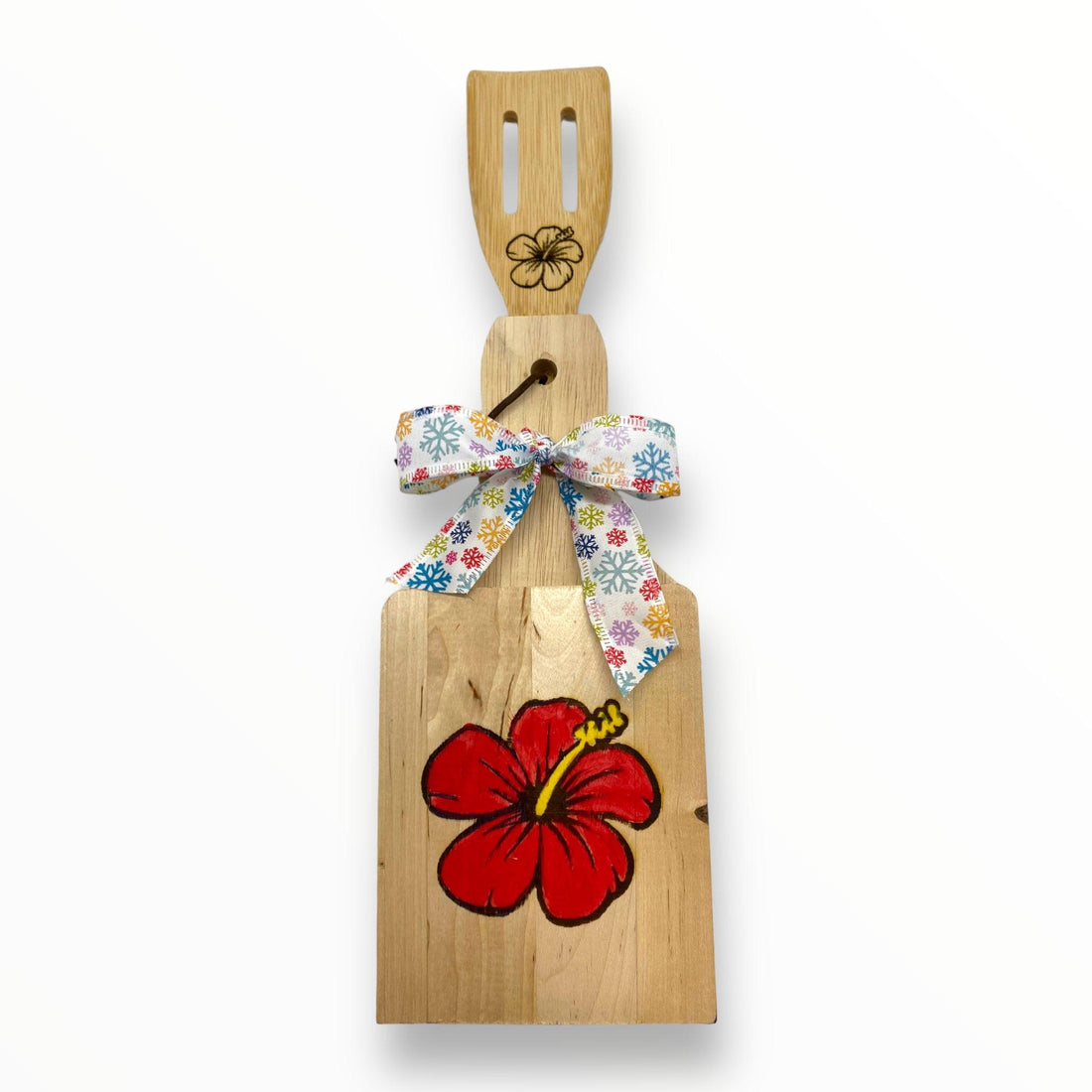 Wood Crafts - Tostonera and Spoon Set D (Puerto Rico/Christmas)