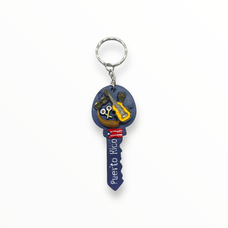 Puerto Rico Souvenirs - Key Shaped Keychains (Variety)