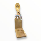 Artesanía en Madera - Set Tostonera y Cuchara D (Puerto Rico/Navidad)