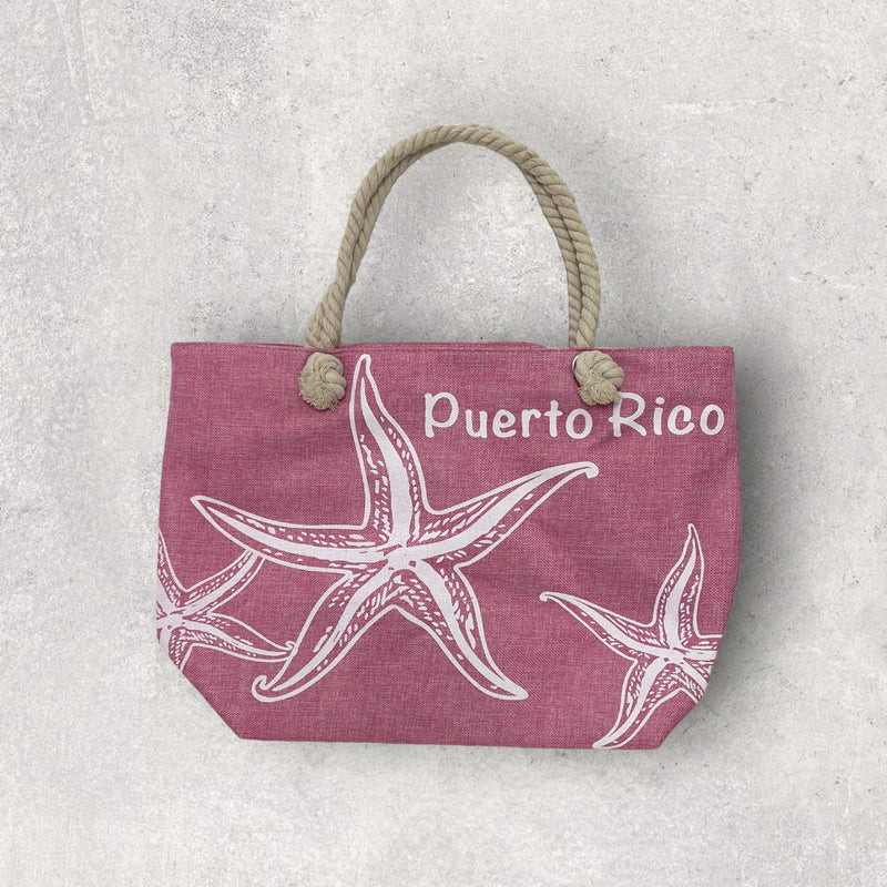 Souvenirs de Puerto Rico - Bolsos de Playa / Color Rosa Pastel