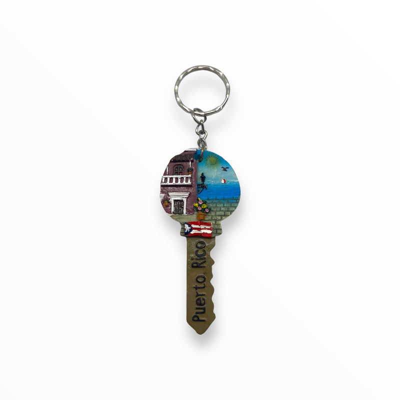 Puerto Rico Souvenirs - Key Shaped Keychains (Variety)