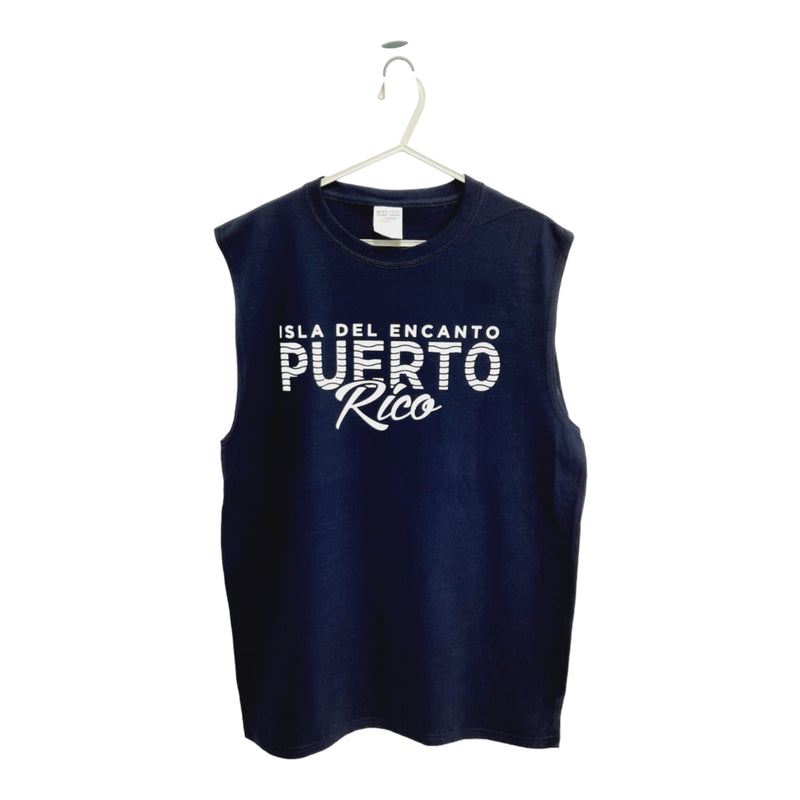 Souvenir de Puerto Rico - Sleeveless Shirts (Blue)