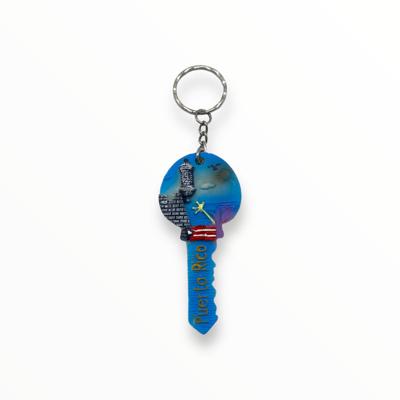Puerto Rico Souvenirs - Key Shaped Keychains (Variety)