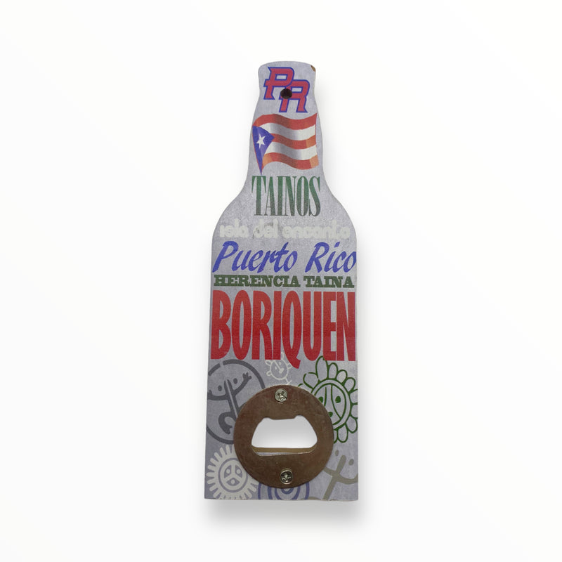 Souvenir de Puerto Rico - Destapador en Forma de Botella con Imán (Pequeño)