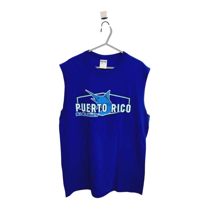 Souvenir de Puerto Rico - Sleeveless Shirts (Blue)