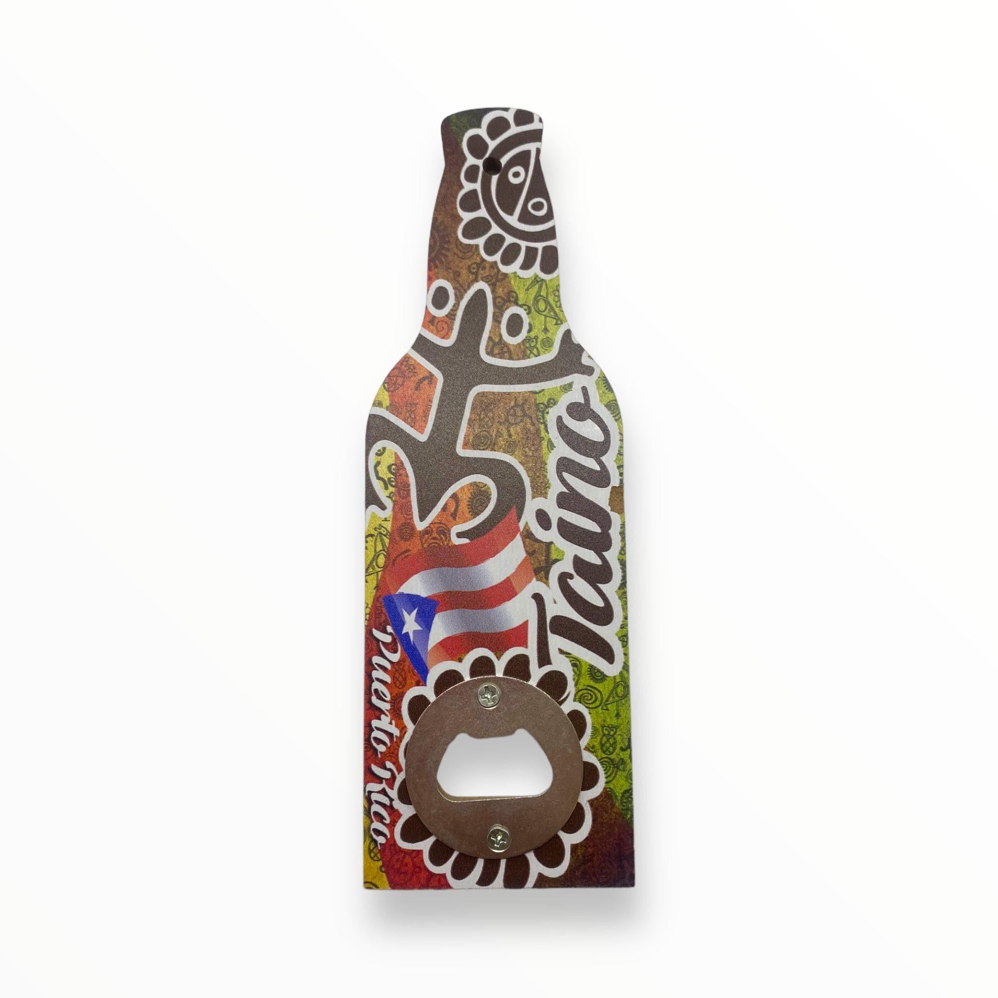 Souvenir de Puerto Rico - Destapador en Forma de Botella con Imán (Pequeño)